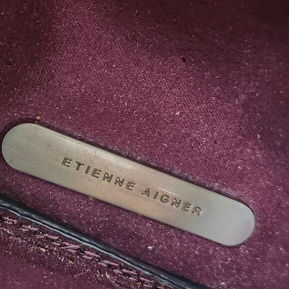 Etienne Aigner Purse Quiet Luxury Minimalist Leather Modest Feminine Designer - Picture 15 of 16